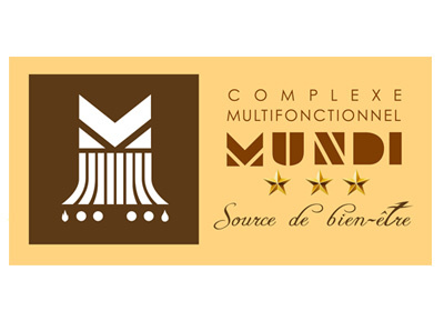 Logo COMPLEXE MUNDI HOTEL MULTIFONCTIONNEL ( by DEKOGRAPHIX / DéKo : DESIGNER CRéATEUR GRAPHIQUE infographe au Cameroun )